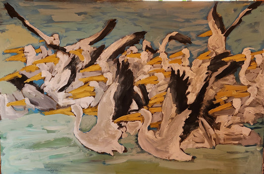 Flying Pelicans